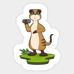 Meerkat Strength training Dumbbell Sticker